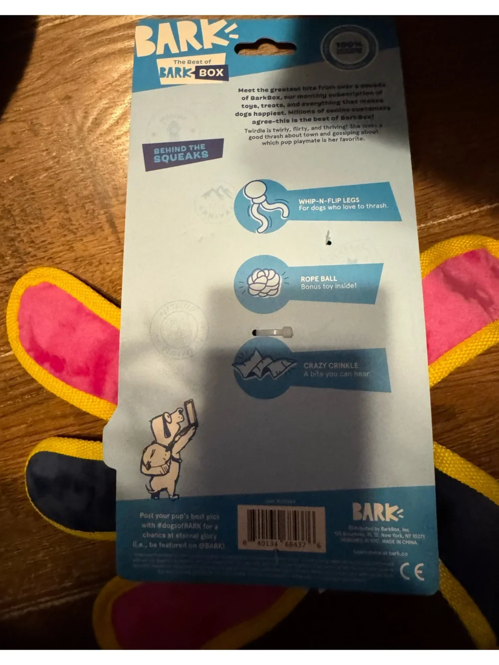 Bark Box Dog Toy Plush Octopus 
